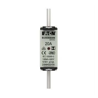 Eaton - Smeltpatroon (mes) - NH FUSE 20A 500V GL/GG SIZE 01 20NHG01BI 12934131
