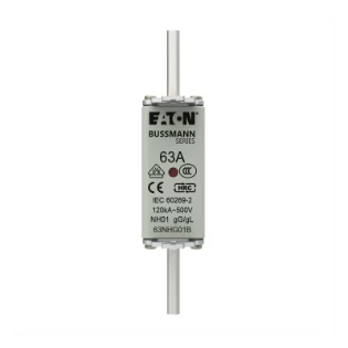 Eaton - Smeltpatroon (mes) - NH FUSE 63A 500V GG/GL SIZE 01 63NHG01B 12934213