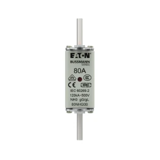 Eaton - Smeltpatroon (mes) - NH FUSE 80A 500V GG/GL SIZE 0 80NHG0B 12934254