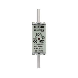 Eaton - Smeltpatroon (mes) - NH FUSE 80A 500V GG/GL SIZE 0 80NHG0B 12934356