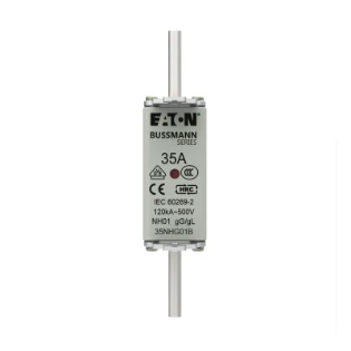 Eaton - Smeltpatroon (mes) - NH FUSE 35A 500V GG/GL SIZE 01 35NHG01B 12934407