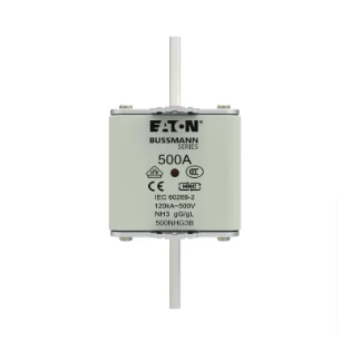 Eaton - Smeltpatroon (mes) - NH FUSE 500A 500V GG/GL SIZE 3 500NHG3B 12934503