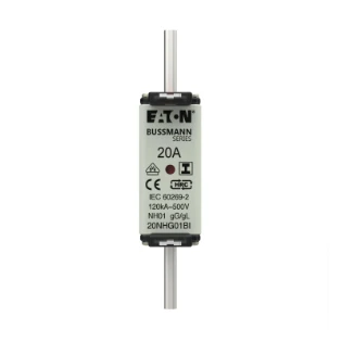 Eaton - Smeltpatroon (mes) - NH FUSE 20A 500V GL/GG SIZE 01 20NHG01BI 12934702