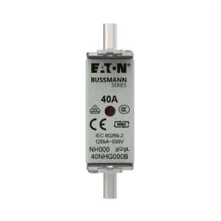 Eaton - Smeltpatroon (mes) - NH FUSE 40AMP 500V SIZE 000 GG MGL 40NHG000B 12934706