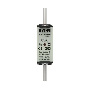 Eaton - Smeltpatroon (mes) - NH FUSE 63A 500V GL/GG SIZE 01 63NHG01BI 12934707