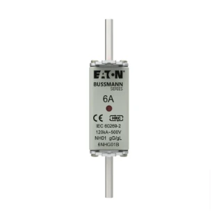 Eaton - Smeltpatroon (mes) - NH FUSE 6A 500V GG/GL SIZE 01 6NHG01B 12934720