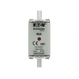 Eaton - Smeltpatroon (mes) - 0NH FUSE 80AMP 500V gG SIZE 00 DUAL 80NHG00B 12934890