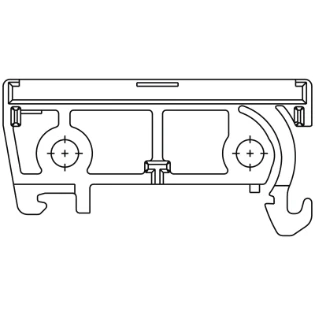 Weidmüller - Profiel voor opbouw elektronica behuizing - AP 45/RE GR 2025 8143900000 131615