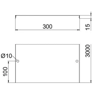OBO - Deksel kabeldraagsysteem - DGRR 300 FT 6001828 14038804
