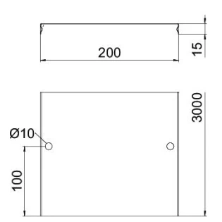 OBO - Deksel kabeldraagsysteem - DGRR 200 FT 6001826 14038853