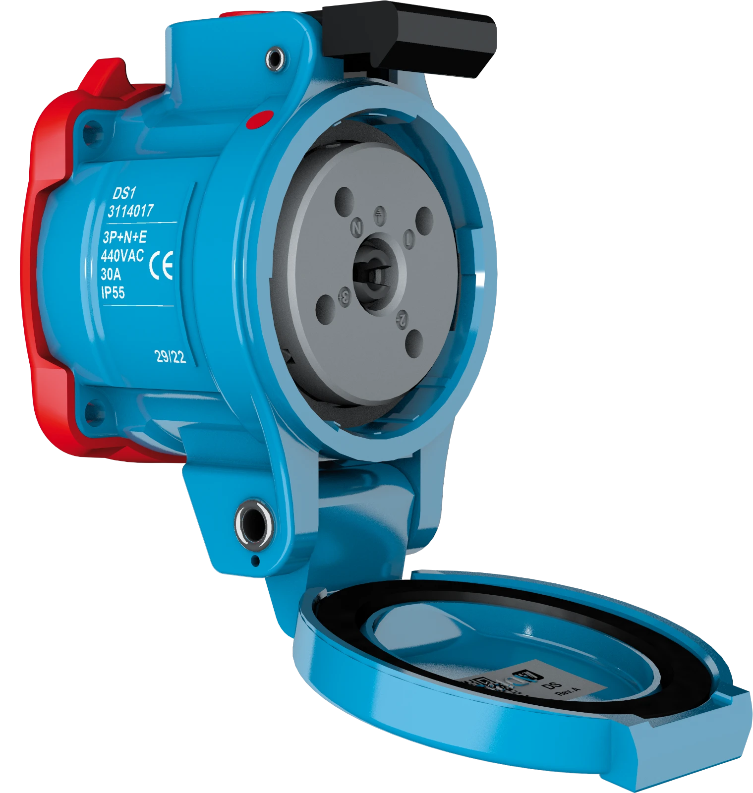 Marechal CEE-contactdoos uitschakelbaar, beveiligd (IEC 60309) 3114033 3114033 14245555