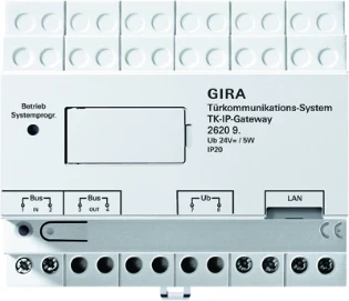 Gira - Aanvullende apparatuur voor deurcommunicatie - TKS-IP-Gateway 10 Liz. Türko 262098 156031
