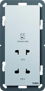 Gira - Scheerwandcontactdoos - Rasiersteckd.115-230V Sys55 FAl 282026 156374