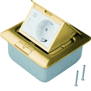 Hager - Vloercontactdoos - BSQRJ45R45B BSQRJ45R45B 161766
