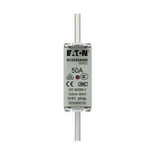 Eaton - Smeltpatroon (mes) - NH FUSE 50A 500V GG/GL SIZE 01 50NHG01B 17477830