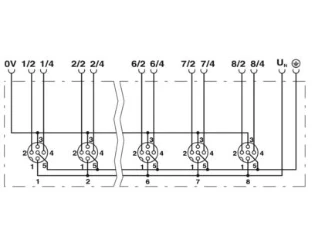 Phoenix Contact - Passieve sensor-/actor verdeler (met kabel) - SACB-8/16-10,0PUR P12 SH 1155995 17505198