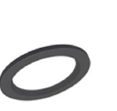Ledvance - Mechanische toebehoren/onderdelen voor verlichtingsarmaturen - DOWNLIGHT COMFORT EXCHANGEABLE RING D100 BK 4099854515286 17506507