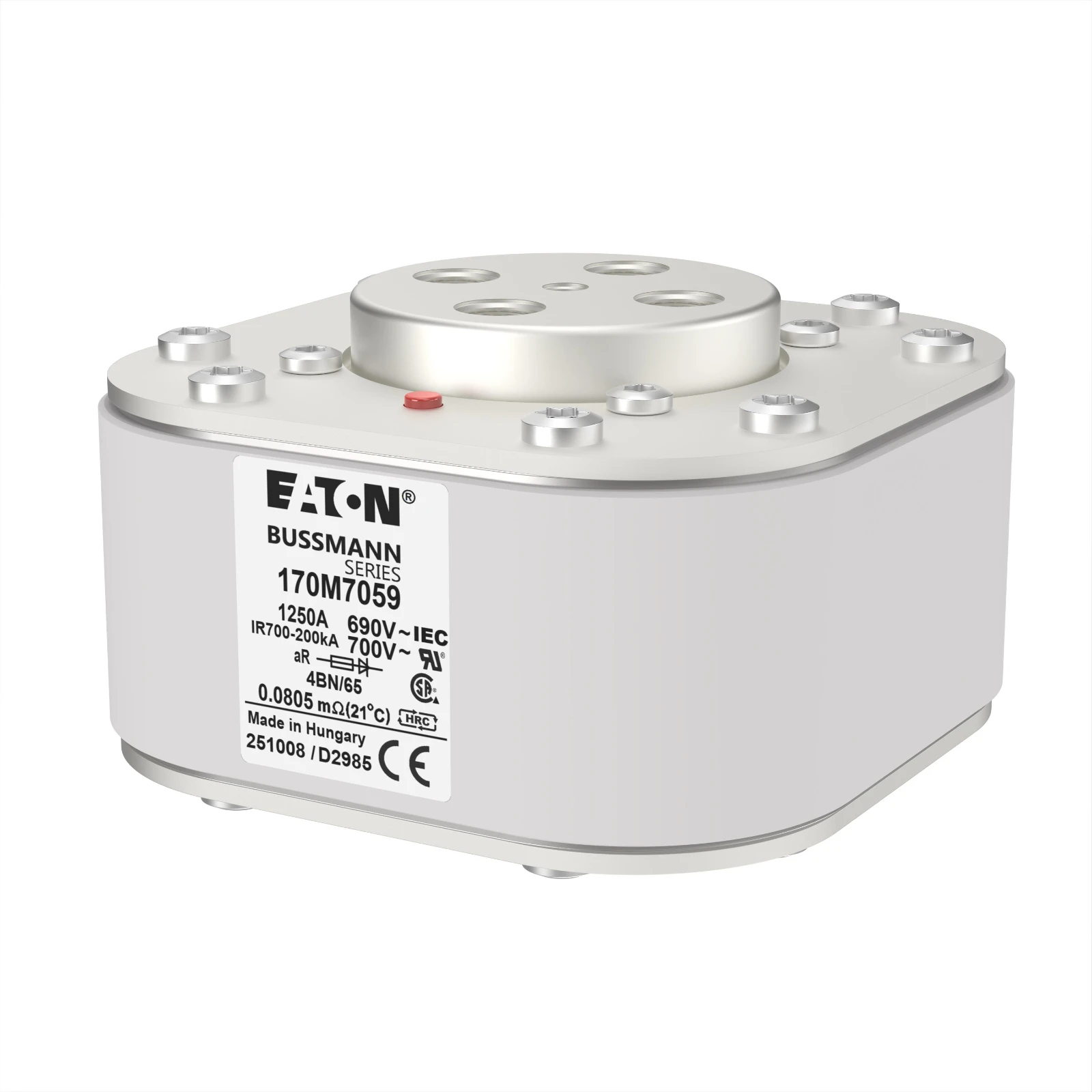 Eaton HRC zekering FUSE 1250A 690V 4BN/65 AR UC 170M7059 17591897