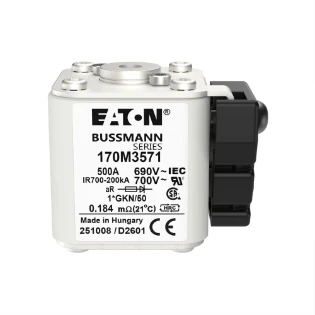 Eaton - HRC zekering - FUSE 500A 690V 1*GKN/50 AR UC 170M3571 17593131