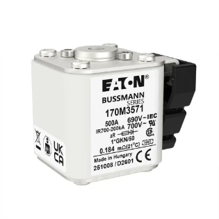 Eaton - HRC zekering - FUSE 500A 690V 1*GKN/50 AR UC 170M3571 17595757