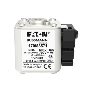 Eaton - HRC zekering - FUSE 500A 690V 1*GKN/50 AR UC 170M3571 17596487
