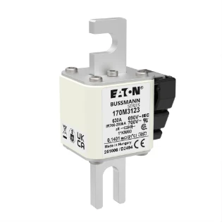 Eaton - HRC zekering - FUSE 630A 690V 1*KN/80 AR UC 170M3123 17596590