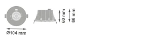 Ledvance - Noodverlichtingsarmatuur - EMERGENCY SPOT E 1.3W 3H AT 4099854230653 17828577