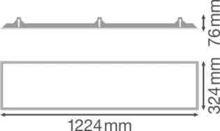 Ledvance - Mechanische toebehoren/onderdelen voor verlichtingsarmaturen - PANEL 1200x300 RECESSED MOUNT FRAME 4058075472976 17828714