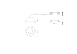Ledvance - Downlight/spot/schijnwerper - 4099854620393 DL CMFT ZB D150 18W 93040 4099854620393 17828832