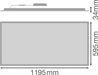 Ledvance - Plafond-/wandarmatuur - PL COMP 1200X600 V 53W 840 4099854113680 17829081