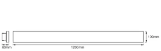 Ledvance - Plafond-/wandarmatuur - Planon Frameless 1200x100mm 35W 300 4058075470699 17829161