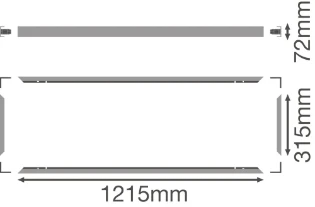 Ledvance - Mechanische toebehoren/onderdelen voor verlichtingsarmaturen - PANEL 1200 X 300 SF MOUNT KIT H70 V 4099854018497 17829255