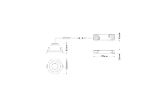 Ledvance - Downlight/spot/schijnwerper - DL CMFT ZB D100 P 13W 93040 U19 WT 4099854620379 17829280