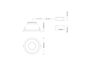 Ledvance - Downlight/spot/schijnwerper - DL CMFT D200 4099854491122 4099854491122 17829440