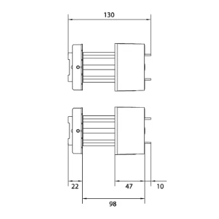 Hager - Inbouwunit aanraakbeveiliging - UD01F1 UD01F1 17910446