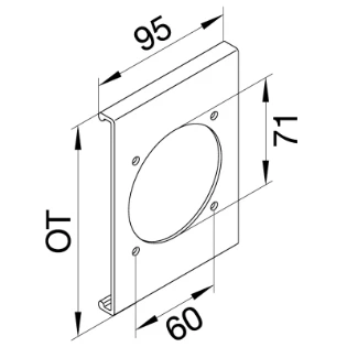 Hager - Afdekplaat installatiecomponenten wandgoot - R86807035 R86807035 17910686