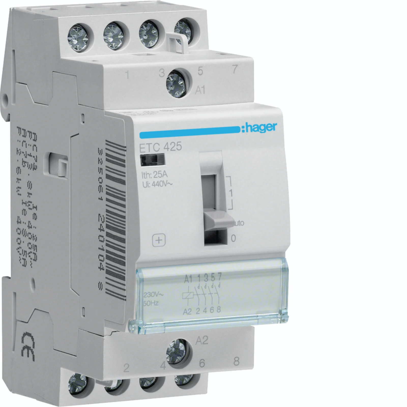 Hager Installatiehulpschakelaar modulair ETC425 ETC425 17928483