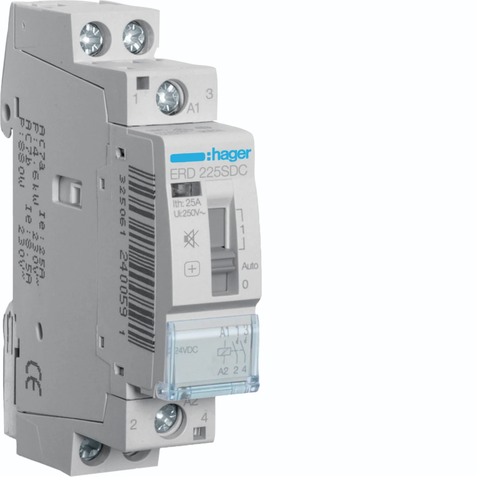 Hager Installatiehulpschakelaar modulair ERD225SDC ERD225SDC 17943155