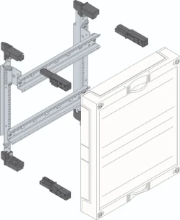 Hager - Inbouwunit voor modulaire componenten - UD21A1 UD21A1 17945320