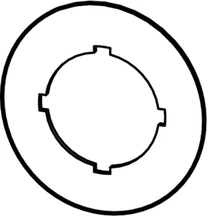 Eaton - Tekstschild voor drukknop/signaallamp - M22-XBK 269580 17973136