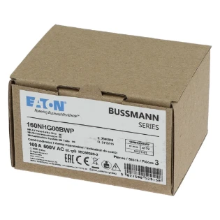 Eaton - Smeltpatroon (mes) - NH160A 500V gG SIZE 00 WEATHER RESI 160NHG00BWP 17973644