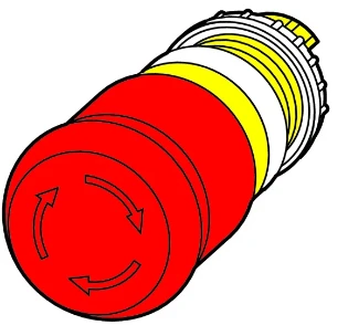 Eaton - Drukknop frontelement (paddenstoel) - M22-PVT 263467 17975134