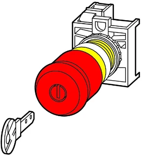 Eaton - Drukknop frontelement (paddenstoel) - M22-PVS 216879 17984581