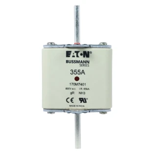 Eaton - HRC zekering - FUSE 355A 800V AC gR SIZE 3 DUAL IN 170M7401 17993167