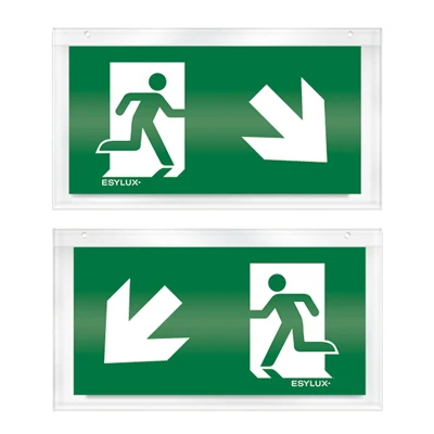 Esylux Pictogram noodverlichting Picto 32 dubbelz. r-onder/l-onder EN10032530 181946