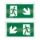 Esylux - Pictogram noodverlichting - Picto 32 dubbelz. r-onder/l-onder EN10032530 181946