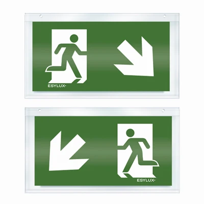 Esylux Pictogram noodverlichting Picto 24 dubbelz. r-onder/l-onder EN10032578 181968