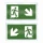 Esylux - Pictogram noodverlichting - Picto 24 dubbelz. r-onder/l-onder EN10032578 181968