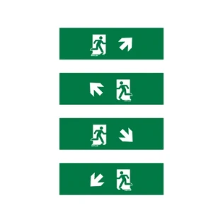 Esylux - Pictogram noodverlichting - SLX 14 Flat pictogrammenset 2 EN10077135 182007
