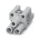 Weidmüller - Contactblok voor rechthoekige connector - HDC HQ 2 HV FAS 3100770000 18205510